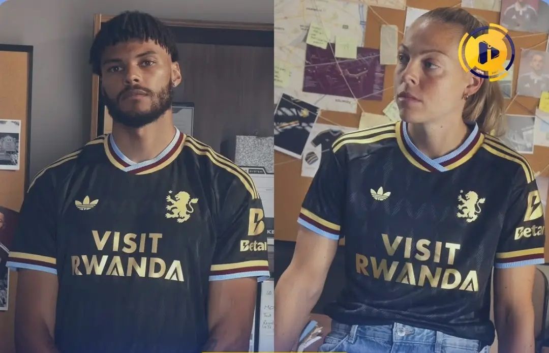 Aston Villa yamuritse umwambaro wa “Visit Rwanda” izambara muri Shampiyona ya Premier League n'andi marushanwa