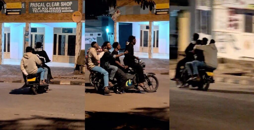 Polisi irashakisha abanyamahanga bane bagaragaye kuri moto imwe